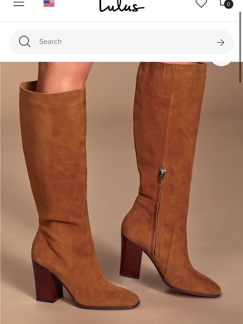 Dolce Vita Cognac Suede Knee-High Block Heel Boots